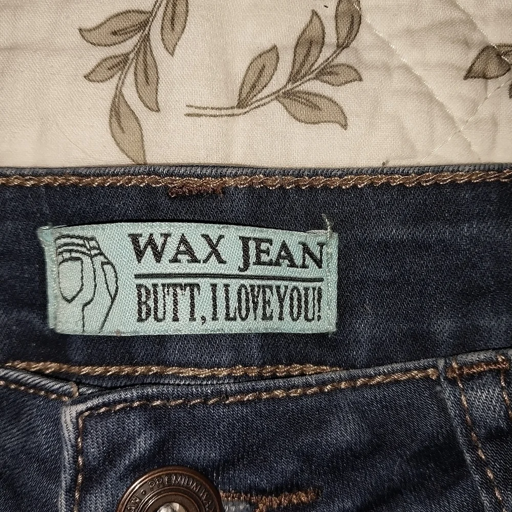 Wax Jean Butt I‎ Love You Jeans Ripped Distressed Size 5/6